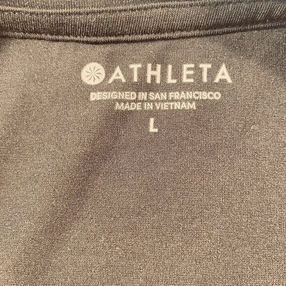 NWT Athleta Essence Mesh Tank Black Size Large Side Tie Detail - Picture 8 of 9